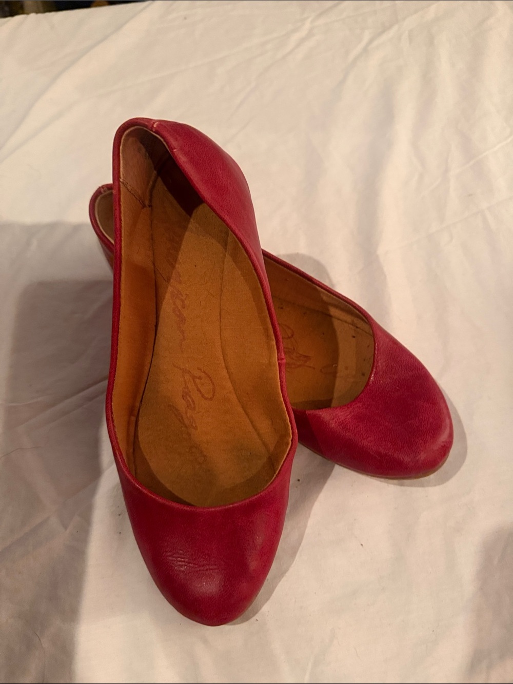 American Rag Red Leather Ballet Flats - Picture 4 of 4